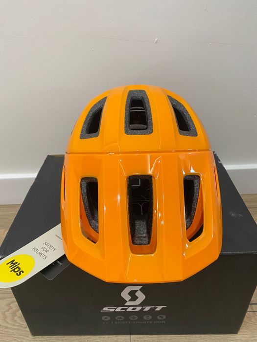 Kask rowerowy Scott Argo Plus Mips - fire orange - S/L - (54 - 58 cm)