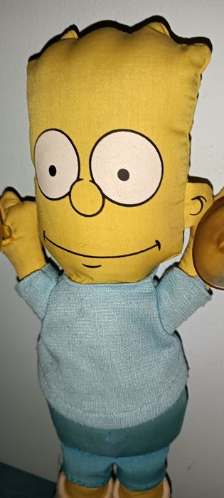 Raro boneco original The Simpsons de 1990 com 30 cm