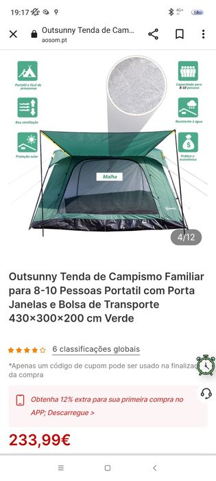 Tenda de campismo