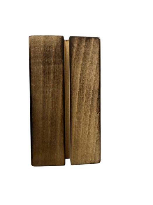 Drewniana podstawka stojak menu ulotki zdjęcia wizytówki 10x5,5cm buk