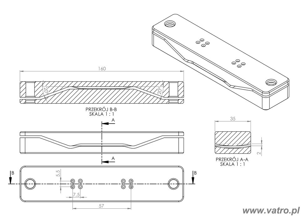 Forma fingerboard - fingerboard mold