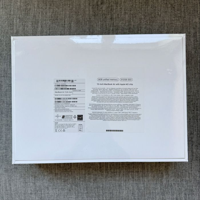 Macbook Air 13” M2 8GB 512GB