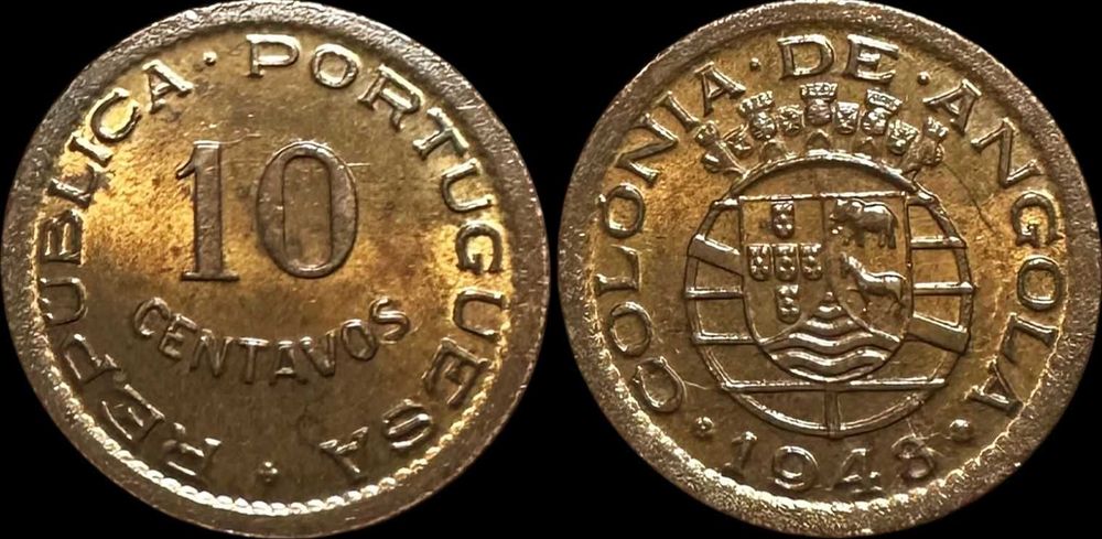 10 Centavos - 1948 - Angola