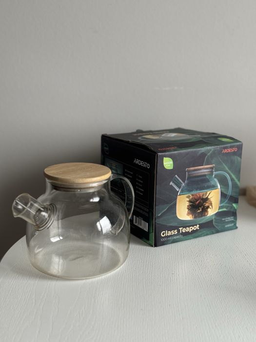 Заварник Ardesto + чашка В ПОДАРОК чайник стеклянный