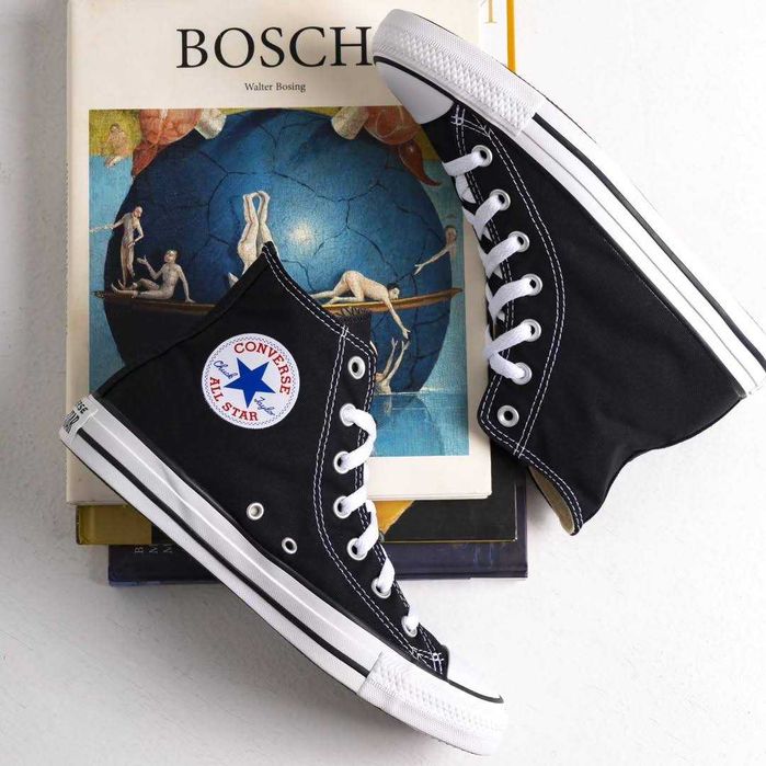 Converse Chuck Taylor All Star Hi Black Чорні конверси високі класика