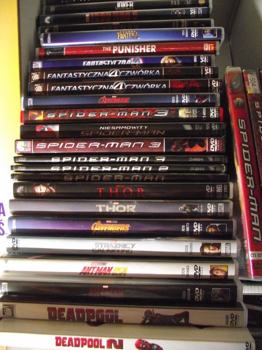 Marvel, Dc Comics, spiderman, wonder women, kolekcja dvd film