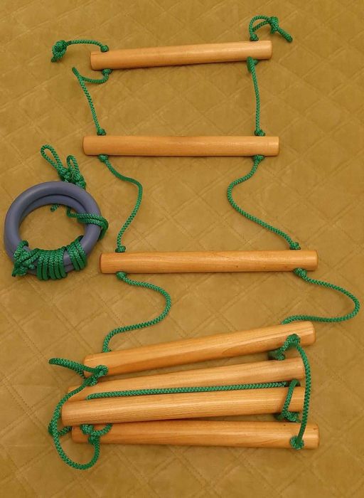 Кольца и веревочная лестница для детского уголка