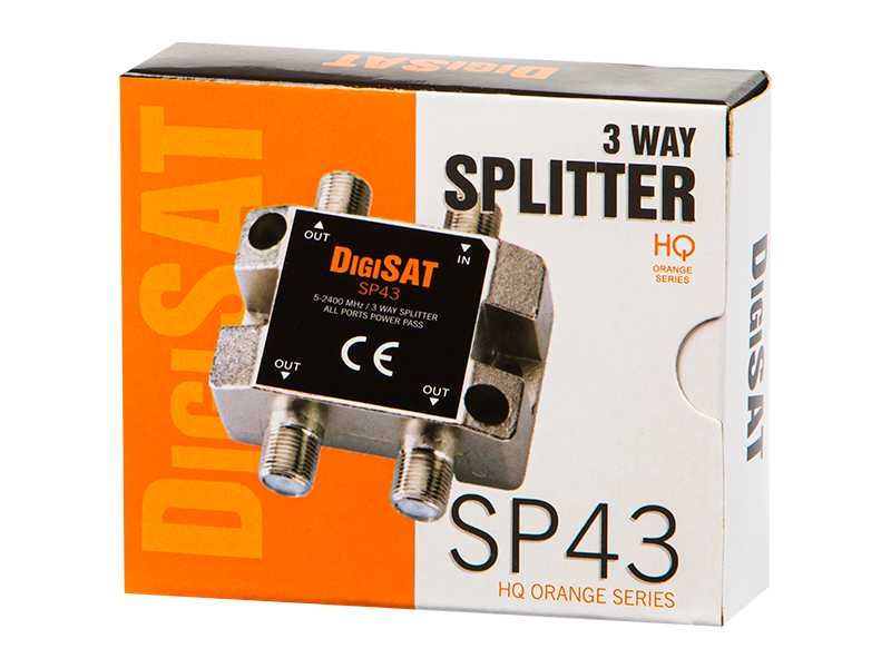 Spliter Rozgałęźnik F: GN-3GN SP43 DigiSat 5-2400MHz
