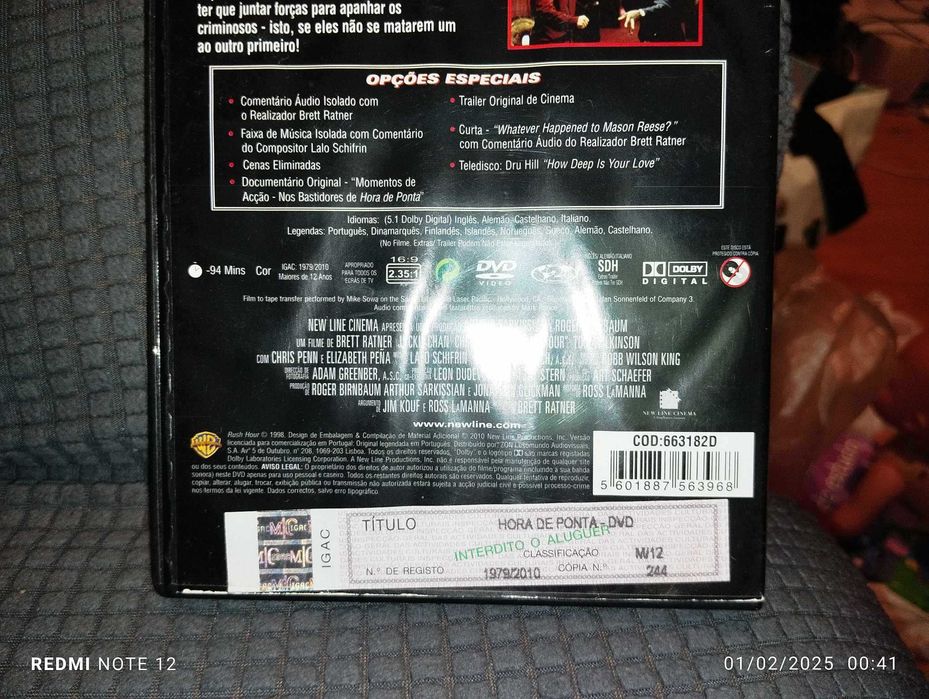 DVD - Hora de Ponta - comédia