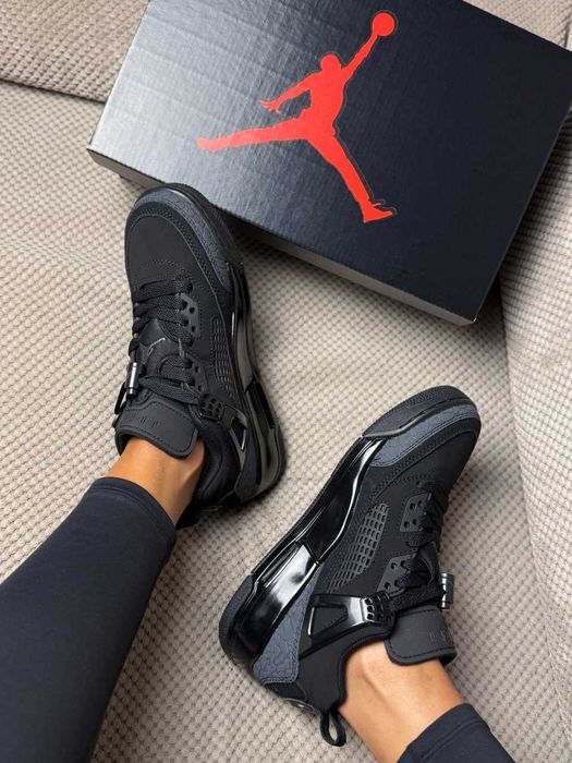 Мужские кроссовки Nike Air Jordan 3 "Spizike Low Black Cat" 40-45