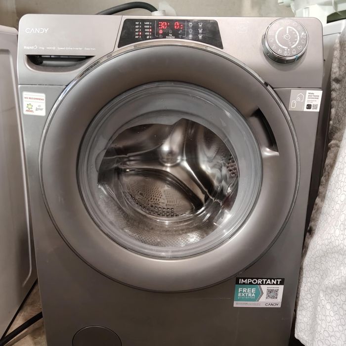 Pralka Candy srebrna 9kg z gwarancja.