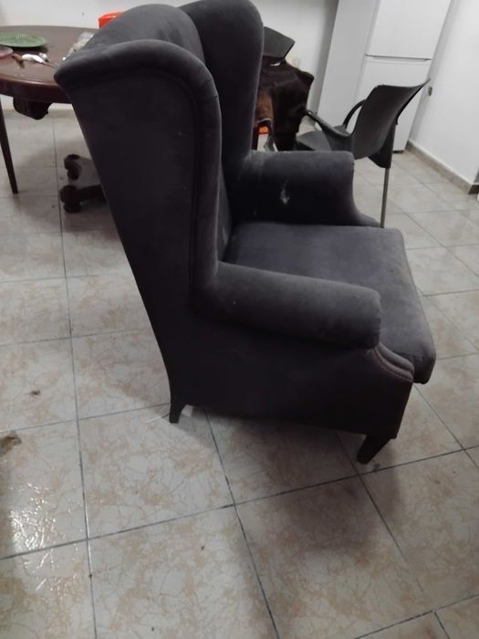 Poltrona e pele de Vaca