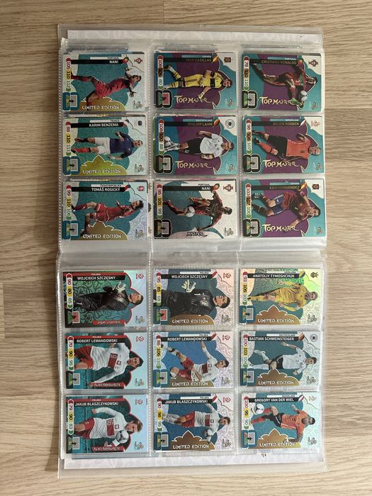 Klaser Panini Euro 2012 + UCL | Ronaldo Top Master, Lewandowski LE | Zestaw