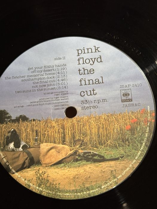 Pink Floyd - The Final Cut - wydanie japońskie