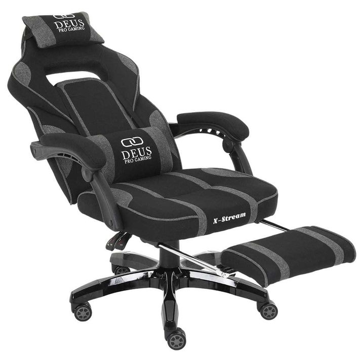 Fotel gamingowy X-Stream – Ergonomia, Podnóżek, Ciche Kółka