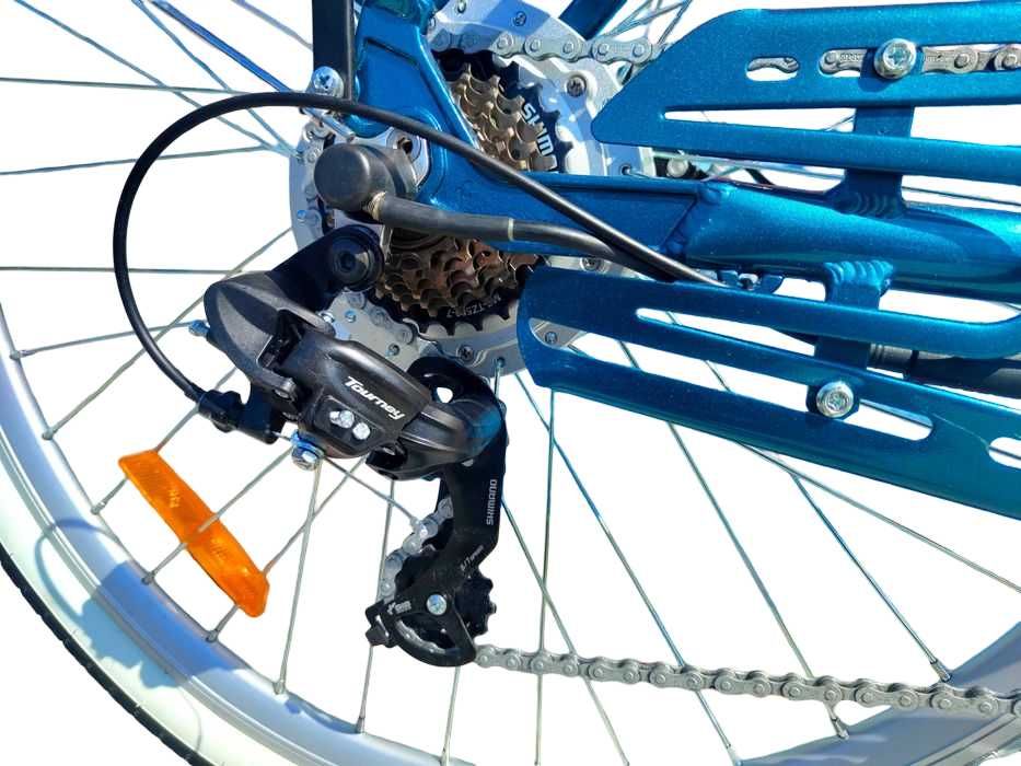 NOWY Rower Elektryczny DOROZHNIK CORAL Roz. 19" *Koła 28* Niebieski!!