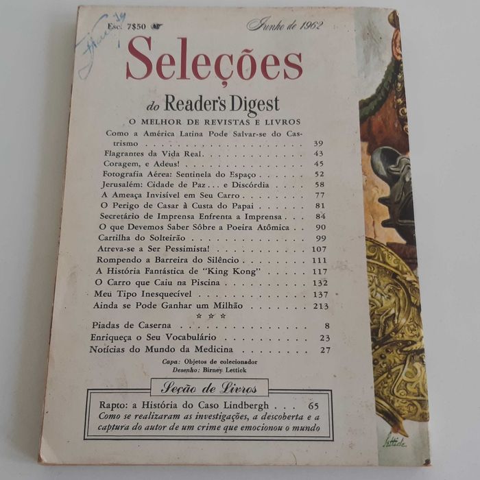Revista Selecções do Readers Digest Junho 1962