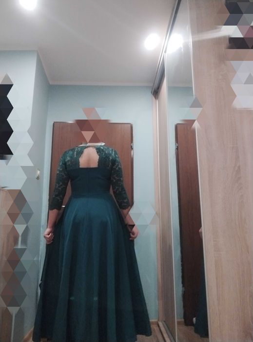 Sukienka ciemna zieleń