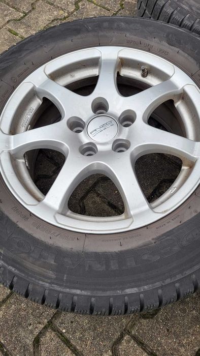 Felgi aluminiowe ANZIO 16" 5x114,3 ET38 + opony zimowe Mitsubishi ASX