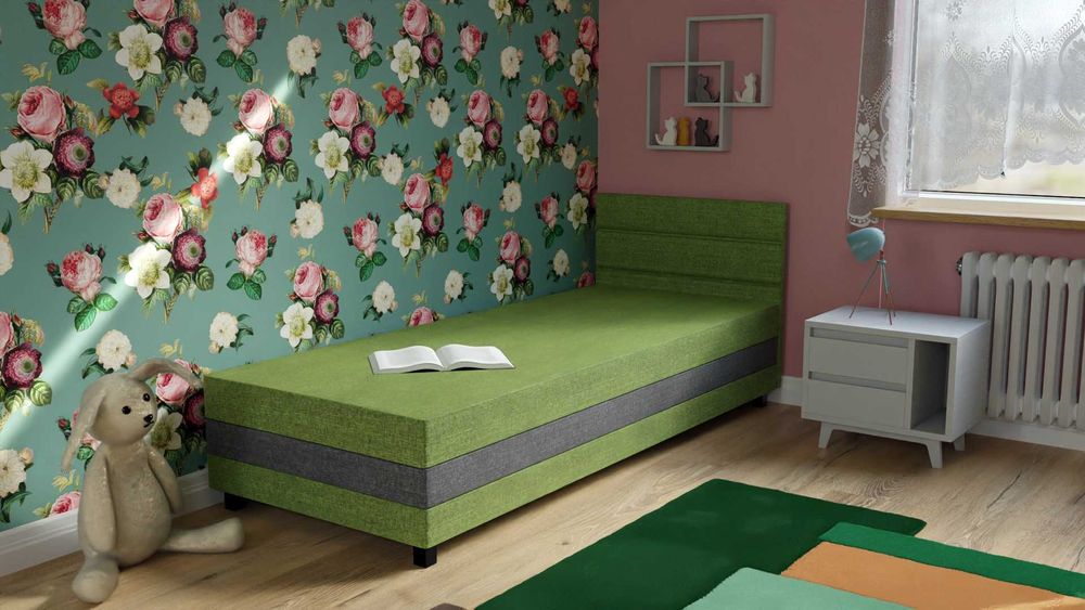 Łóżko tapczan hotelowy 80/195 z pojemnikiem NOWY !