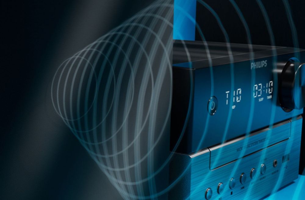 Philips Audio Mikrowieża hifi TAM3505M2, CD, Bluetooth, USB, FM i DAB