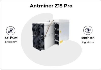 Asic Bitmain Antminer Z15 Pro 840 ksol асик асік ZCASH