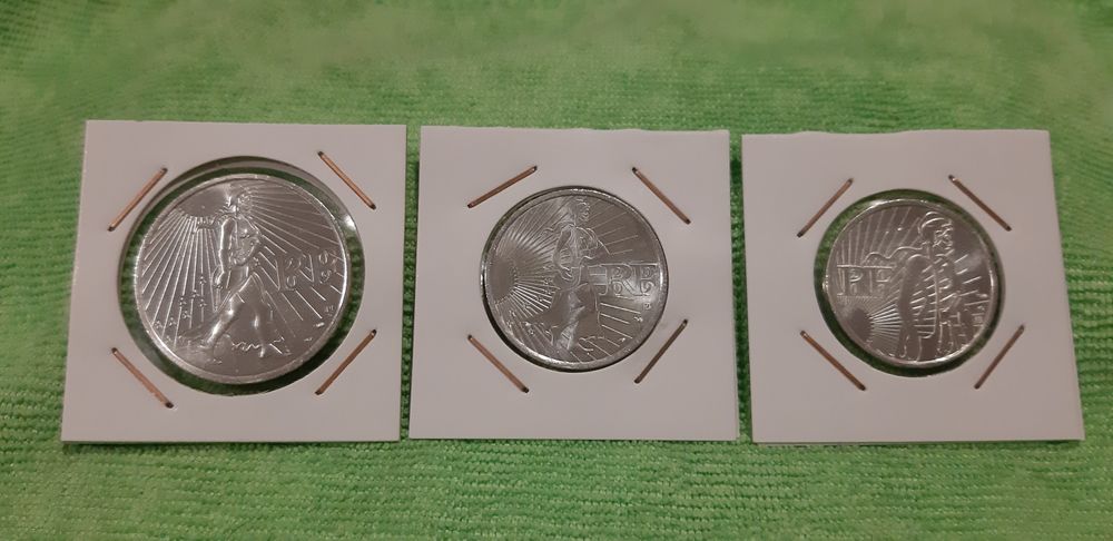 Trio a Semeadora: 25 €, 10 € e 5 €