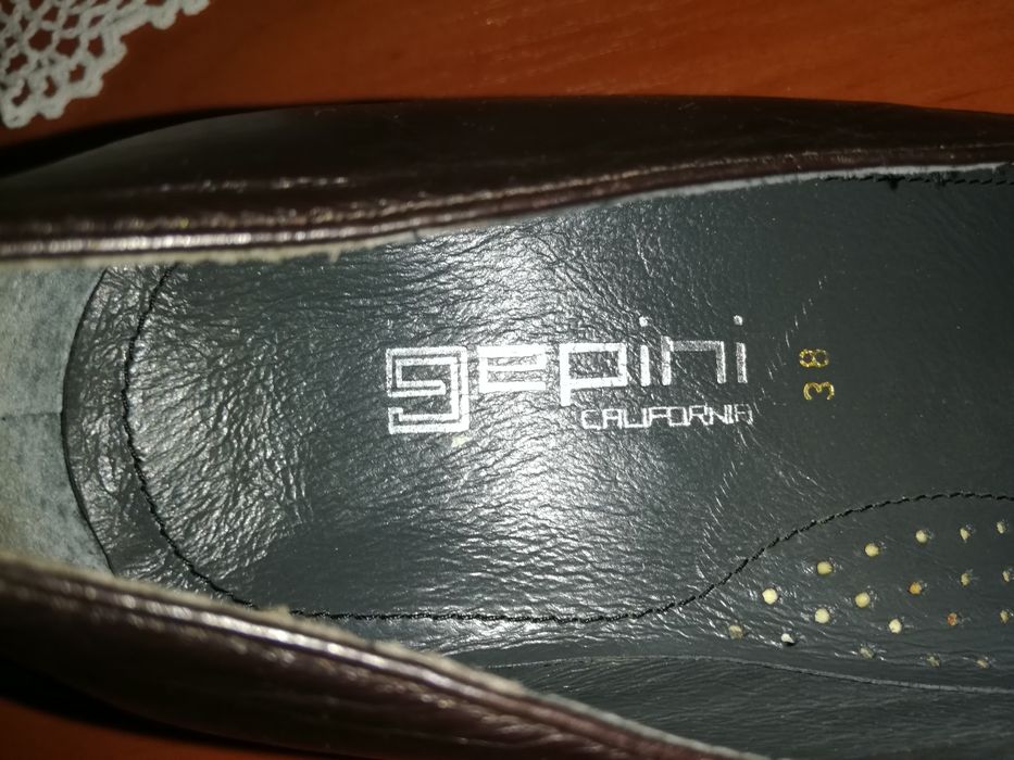 Półbuty skórzane nr. 38 brązowe