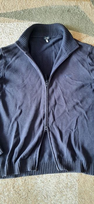 Sweter kardigan męski granatowy logowany XXL Armani Jeans