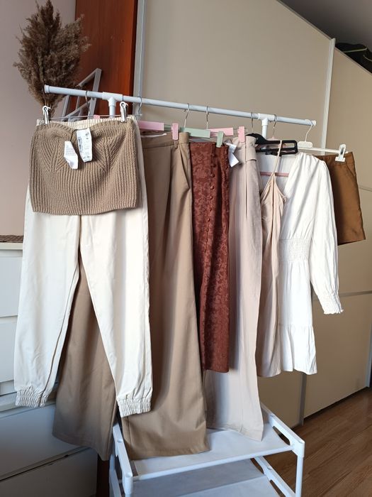Шкіряні джогери широкі брюки топ спідниця міді сукня Zara
