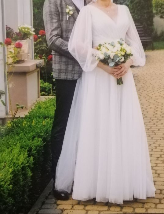 Весільне - випускне плаття L 48 розмір