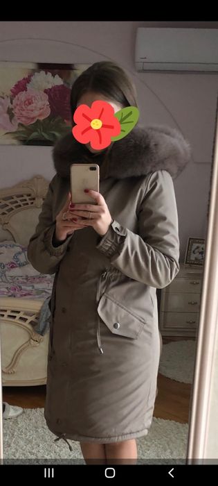 Парка з натуральним песцем М/Л НОВА