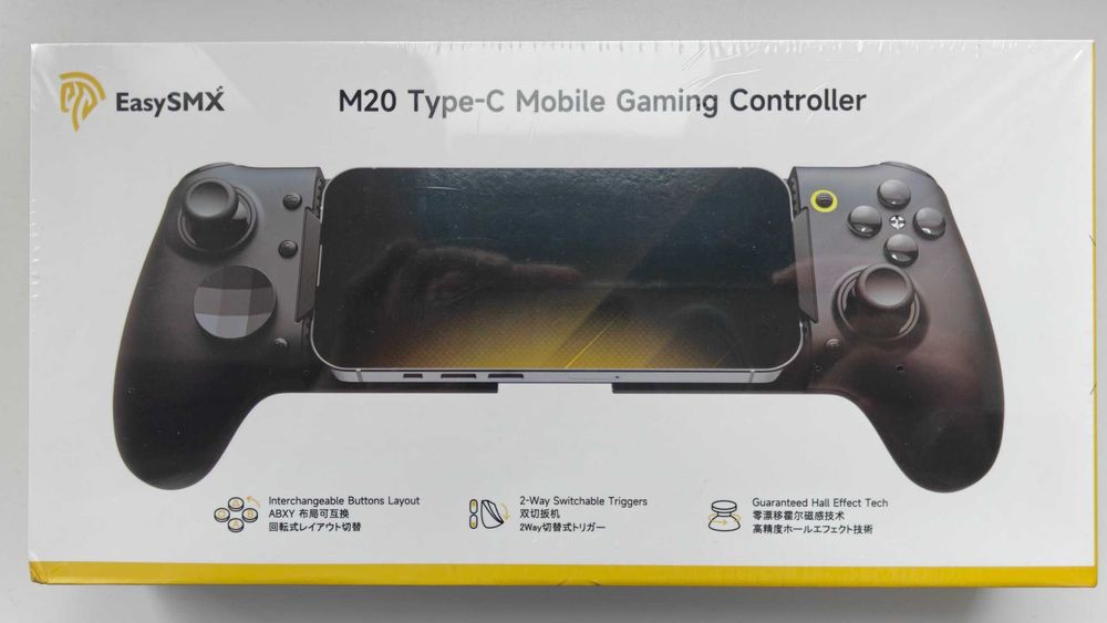 EasySmx m20  (Bluetooth + USB-C, Hall эффект стики, 1000Hz, механические кнопки,RGB)