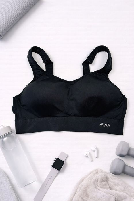 Biustonosz sportowy wypełnienie M 38 czarny