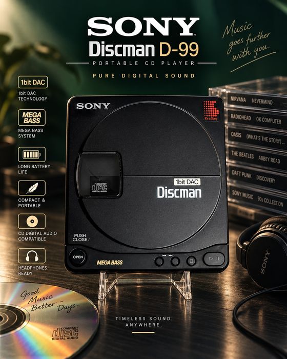 Sony Discman D-99 новий.