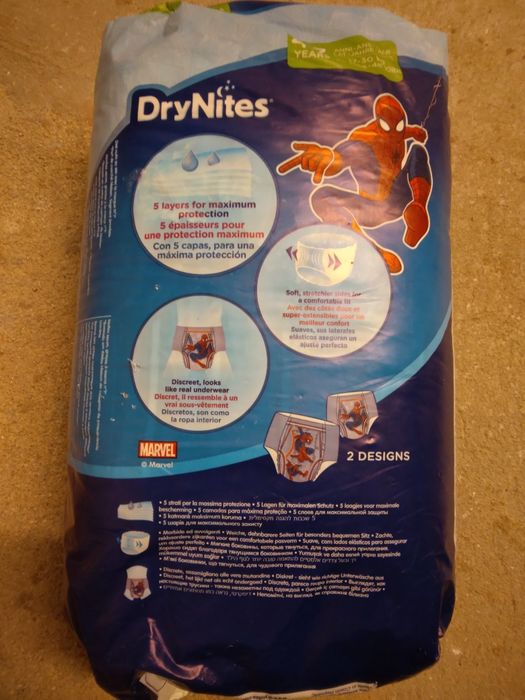 Fraldas Drynites pijama pants Homem-Aranha