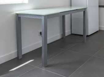 Mesa Cozinha Vidro Extensível