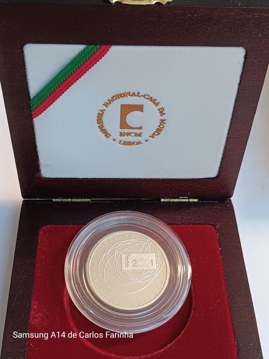 Moeda prata prof de 500 escudos de 2001