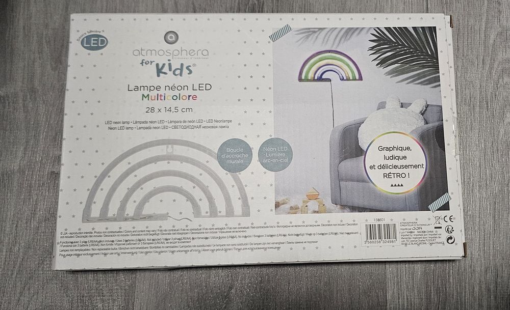 Candeeiro parede arco Íris