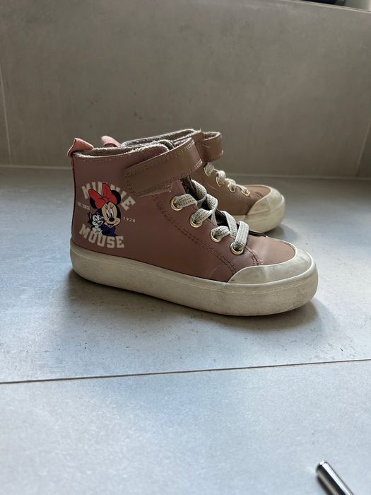 Botki trampki H&m 27 rozmiar minnie mouse pudrowy róż