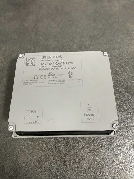 Panel Siemens KTP 400 Basic mono PN