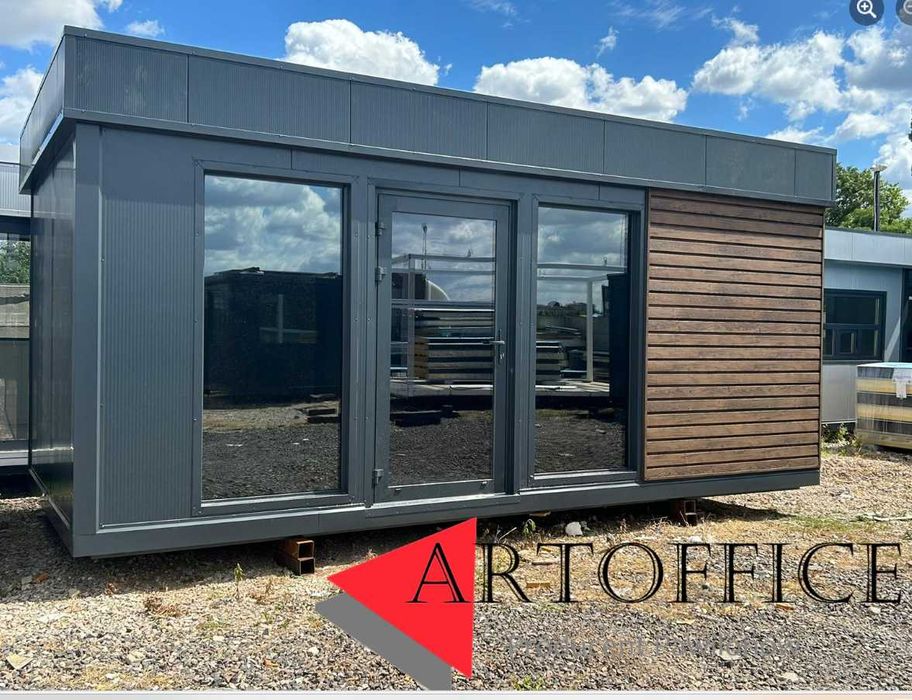 Pawilon handlowy biuro kiosk wystawowy showroom palarnia 6x3m