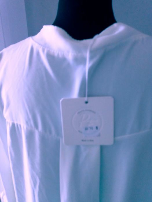 Sukienka biala z metka luzna L new colection