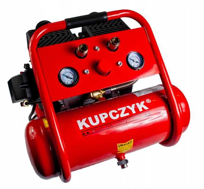Kompresor Bezolejowy Wyciszony 6L Kupczyk FLO-6  1,1 KW   167 l/min