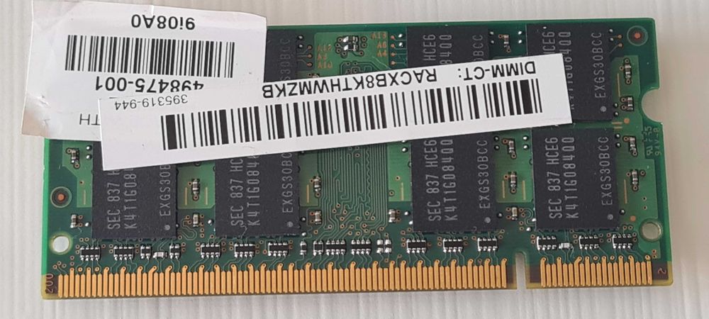 Memória RAM So-Dimm 2Gb Samsung DDR2 PC2-5300S (667Mhz)