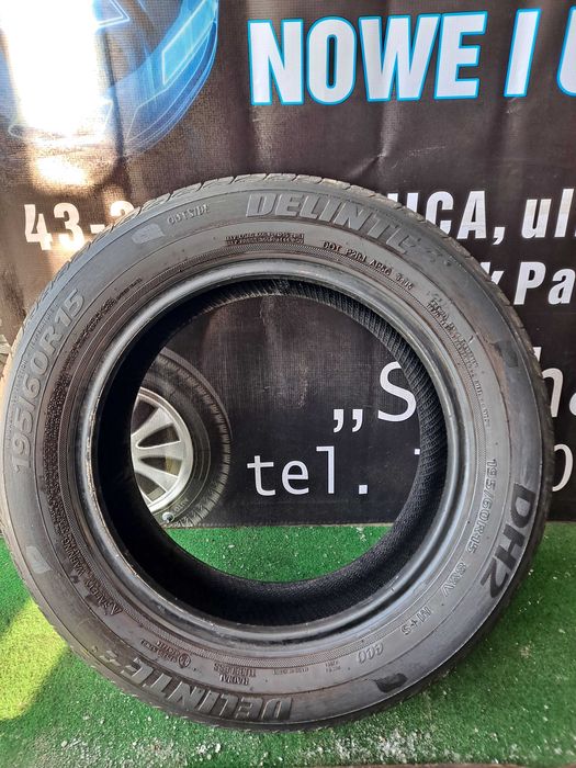 195/60/15 Opony letnie Delinte ładna Para 7.2mm!!