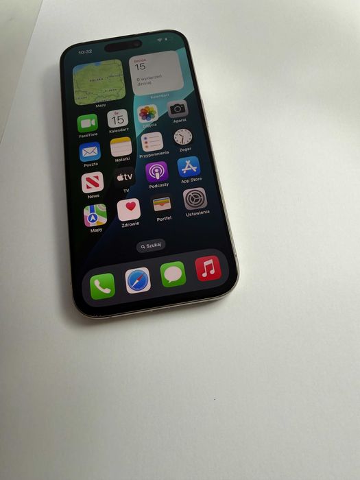 iPhone 15 Pro, 128 GB, Natural Titanium, kondycja 100%