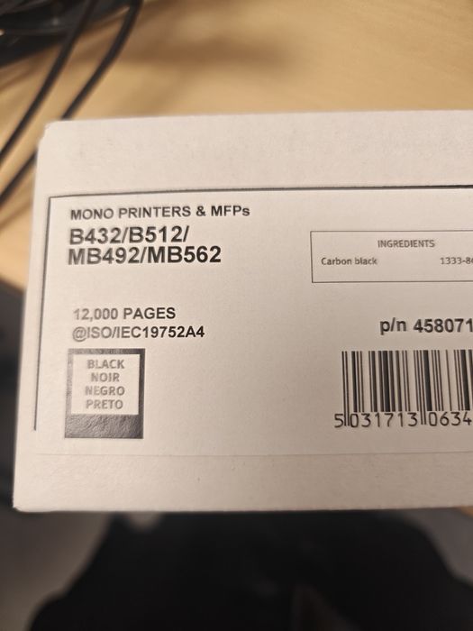 Toner OKI do B432/B512/MB492/MB562