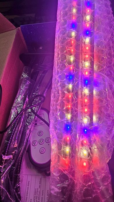 Lampa LED do wzrostu roślin 80 diod TIMER 25 W uprawa roślin do domu.