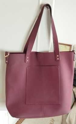 Saco de alças mala de senhora bordeau